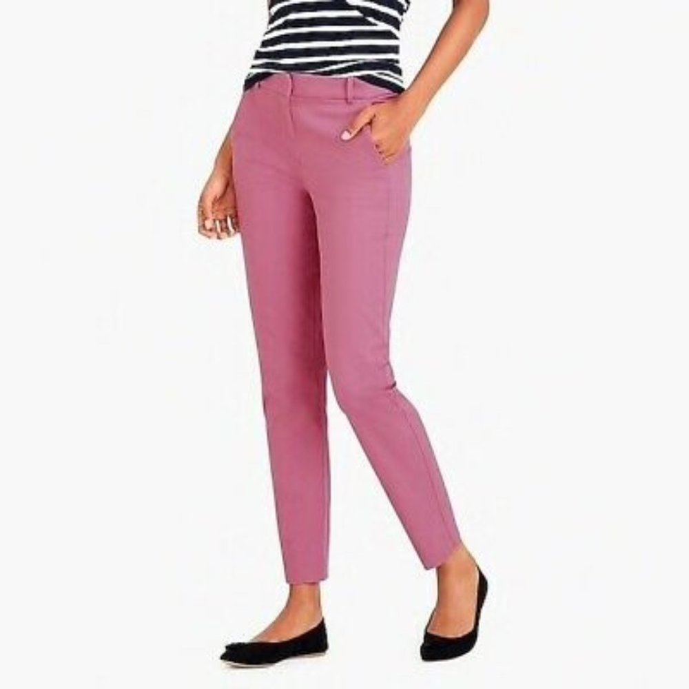 NWT J. CREW MERCANTILE | Effortless Slim Crop Chinos Mauve Pink Pants